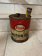 Bidon huile ancien Esso, Collections, Marques & Objets publicitaires, Utilisé