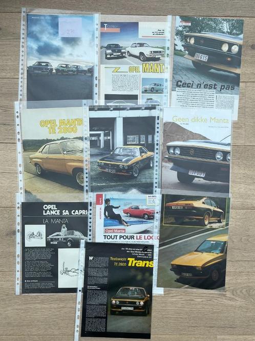 OPEL MANTA A - ARTICLES, Livres, Autos | Brochures & Magazines, Opel, Enlèvement ou Envoi