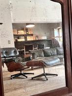 Charles Eames lounge chair & ottoman, Vitra, 2004., Ophalen, Zwart, Hout, Zo goed als nieuw