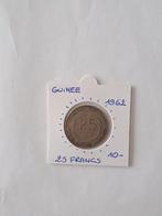 Guinee 25 fr. 1962 zeldzamer, Timbres & Monnaies, Monnaies | Afrique, Enlèvement ou Envoi