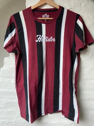 Hollister Rood Wit Zwart t-shirt beschikbaar voor biedingen