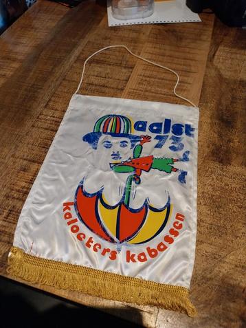 Wimpel aalst carnaval 1973 kaloeter kabassen, Enlèvement ou Envoi, Comme neuf