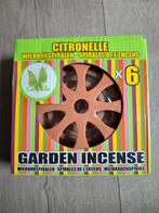 Citronella wierookspiralen met houder, Ophalen of Verzenden