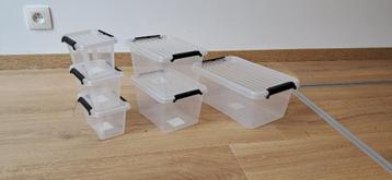 Lot de 6 petites boîtes de rangement avec couvercle beschikbaar voor biedingen