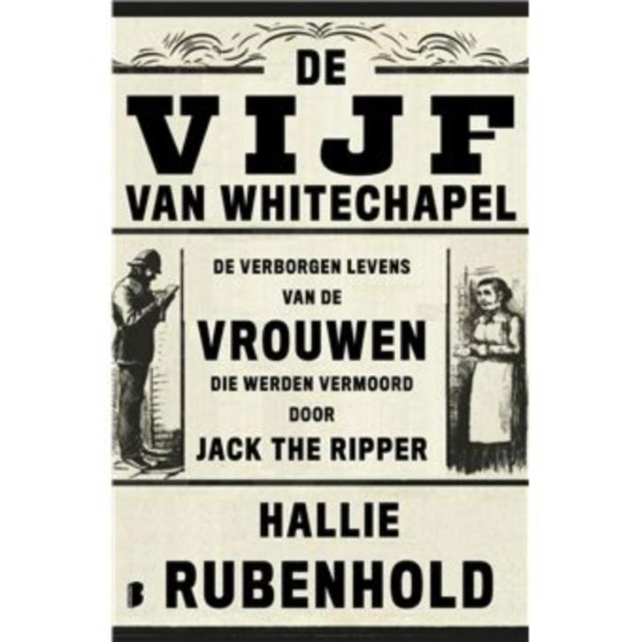 De vijf van Whitechapel - Hallie Rubenhold, Boeken, Thrillers, Nieuw, Verzenden