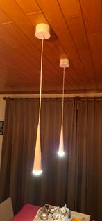 2 ledhanglampen (pendels) cone white Wever en Ducré, Maison & Meubles, 75 cm ou plus, Comme neuf, Synthétique, Enlèvement