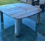 Houten tuintafel + 4 stoelen, Ophalen, Gebruikt, Vierkant, Hout