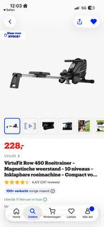 Virtufit row 450 roeitrainer, Sport en Fitness, Ophalen, Zo goed als nieuw, Roeitrainer