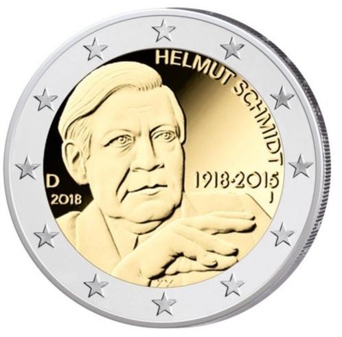 Speciaal 2 euro muntstuk €2 Duitsland 2018 letter J, Postzegels en Munten, Munten | Europa | Euromunten, Losse munt, 2 euro, Duitsland