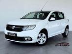 Dacia Sandero 1.0i SCe -1ERPRO-AIRCO-GPS-BLUETOOTH-TVA, Stof, 1045 kg, Wit, Bedrijf