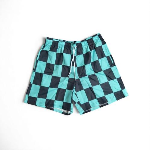 Zwembroek short geblokt groen zwart L, Kleding | Heren, Badmode en Zwemkleding, Zwemshort, Maat 52/54 (L), Groen, Verzenden