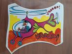 Vintage sticker cartoon Samo chips helikopter vroop, Verzamelen, Ophalen of Verzenden, Gebruikt, Merk