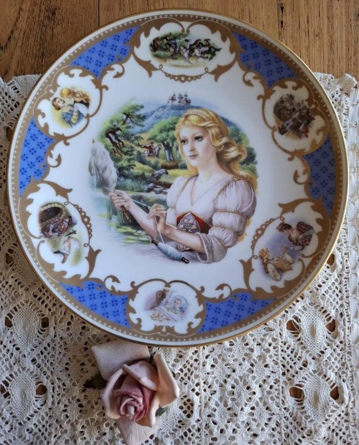 SALE Vintage Frans wandbord, kinder fabel Griselidis, Antiek en Kunst, Curiosa en Brocante, Ophalen of Verzenden