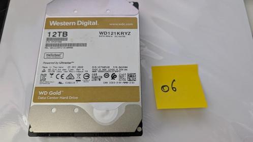 À vendre : Disque dur Western Digital Gold – 12 To, Computers en Software, Harde schijven, Server, HDD, NAS, Ophalen