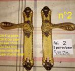 01/21poignée/porte/laiton massif/messing/deurklinken/handvat, Enlèvement ou Envoi, Utilisé, Cuivre ou Laiton, Loquet ou Poignée