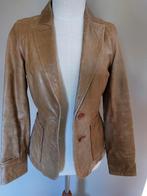 Mexx lederen blazer, Kleding | Dames, Gedragen, Jasje, Beige, Maat 38/40 (M)