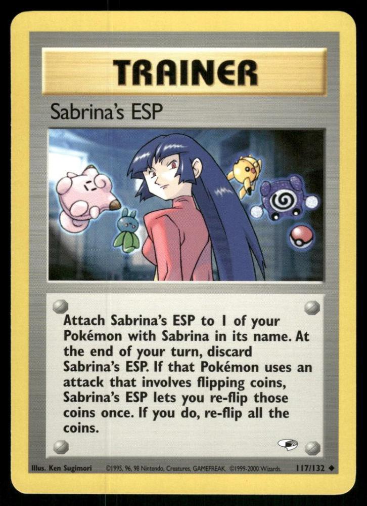Sabrina's ESP 117/132 - Gym Heroes (NM), Hobby en Vrije tijd, Verzamelkaartspellen | Pokémon, Gebruikt, Verzenden