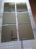 6 vierkante spiegeltjes in prima staat, Minder dan 50 cm, Vierkant, Ophalen of Verzenden, Zo goed als nieuw