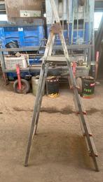 Aluminium trapladder, Doe-het-zelf en Bouw, Ladders en Trappen, Ophalen, Gebruikt, Trap, Opvouwbaar of Inschuifbaar