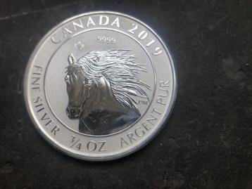 2019 Canada - Wild horse - 0,75 oz reverse proof silver beschikbaar voor biedingen