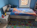 Lit une personne 90x200 avec matelas/sommier/table de nuit, Ophalen, 90 cm, Eenpersoons, Simple