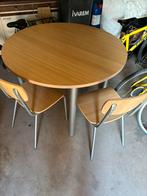 Ronde tafel met 4 stoelen, Enlèvement ou Envoi, Utilisé, Quatre personnes, Rond