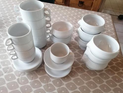 Tafekgerief in hotelporselijn, Huis en Inrichting, Keuken | Servies, Gebruikt, Glas, Ophalen