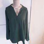 VILA  groen soepelvallend bloesje mt 46 zie afmetingen, Ophalen of Verzenden, Groen