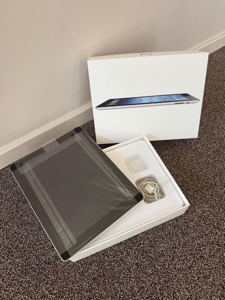 iPad 3 (32GB, WiFi) met originele doos, Computers en Software, Apple iPads, Gebruikt, Apple iPad, Wi-Fi, 9 inch, 32 GB, Zilver
