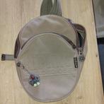 Kipling ovaal rugzakje kaki/grijs, Ophalen, Gebruikt, Kipling, Waterdicht
