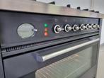 🍀 Luxe Fornuis Boretti 90 cm antraciet + rvs 5 pits 1 oven, Elektronische apparatuur, Fornuizen, 60 cm of meer, 5 kookzones of meer