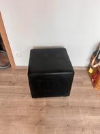 Pouf noir, Maison & Meubles, Canapés | Repose-pieds & Poufs, Comme neuf, Enlèvement ou Envoi, Carré