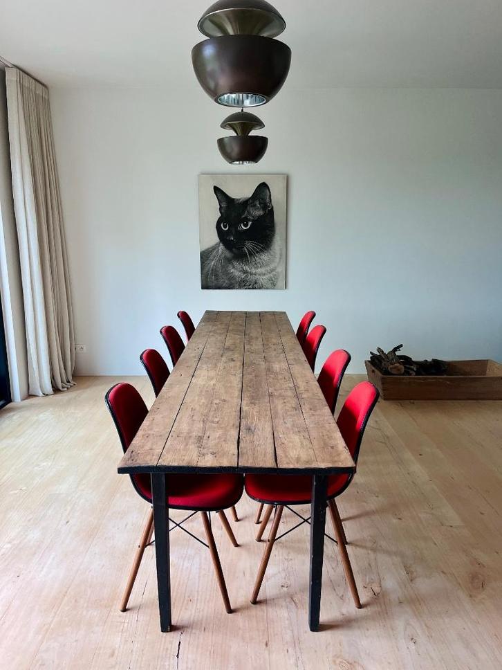 Oude grenen boerentafel van 3 meter lang, Antiek en Kunst, Antiek | Meubels | Tafels, Ophalen