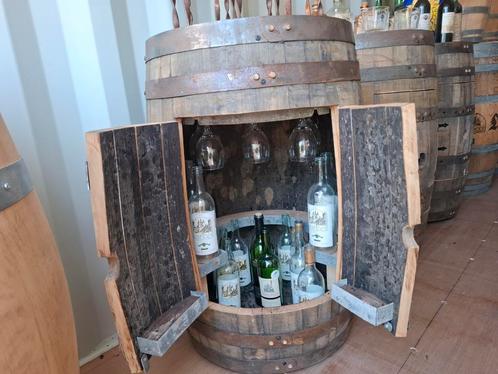 Whiskey bar van origineel Whiskey ton van 180l! EYECATHER, Huis en Inrichting, Barren, Zo goed als nieuw, Ophalen