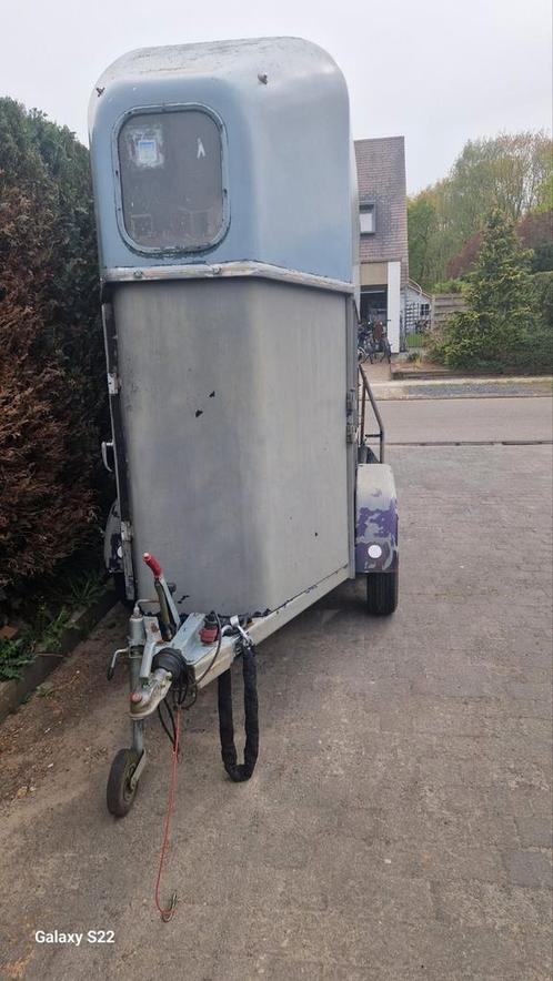 Paardentrailer  vr pony!, Dieren en Toebehoren, Paarden en Pony's | Trailers en Aanhangwagens, Gebruikt, 1-paards trailer, Ophalen
