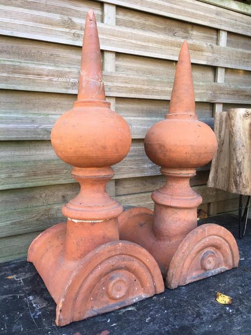 Zeldzame antieke terracotta dakpirons !, Doe-het-zelf en Bouw, Dakpannen en Dakbedekking, Gebruikt, Ophalen