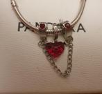 coeur rouge Mickey & Minnie + chaine coeur rouge + clé de m, Verzenden, Nieuw, Zilver, Pandora