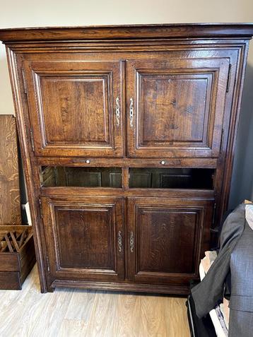 Vintage  Houten Buffetkast, Huis en Inrichting, Kasten | Buffetkasten, Ophalen, Gebruikt, 100 tot 150 cm, Vintage