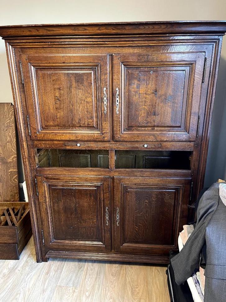 Vintage  Houten Buffetkast, Huis en Inrichting, Kasten | Buffetkasten, Gebruikt, 150 tot 200 cm, 100 tot 150 cm, 50 tot 75 cm