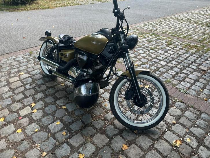 Yamaha XVS 125 - Style Bobber, Motoren, Motoren | Yamaha, Particulier, Chopper, 11 kW of minder, 2 cilinders, Ophalen