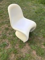 4 witte panton stoelen, eetkamerstoel, keukenstoel, Huis en Inrichting, Ophalen, Kunststof, Wit, Zo goed als nieuw
