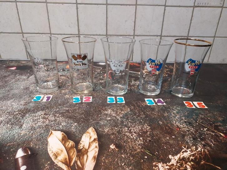 Brouwerij Martens pils tulpjes glazen, Verzamelen, Glas en Drinkglazen, Zo goed als nieuw, Bierglas, Ophalen of Verzenden