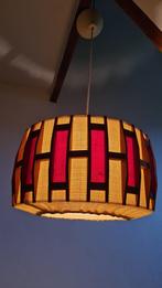 Vintage Hanglamp jute / hout, Scandinavisch design, Ophalen of Verzenden