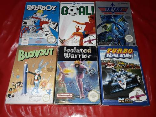 Nintendo nes boxed en complete games paperboy , goal ..., Games en Spelcomputers, Games | Nintendo NES, Ophalen of Verzenden