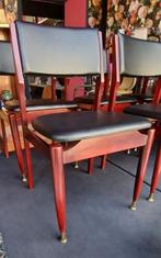 6 vintage Scandinavische stoelen uit het midden van de eeuw