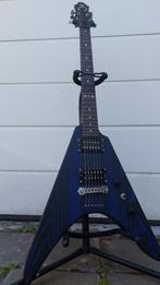 Zemaitis guitar Flying V ZWA22 Sandblasted Ash Blue, Muziek en Instrumenten, Snaarinstrumenten | Gitaren | Elektrisch, Ophalen