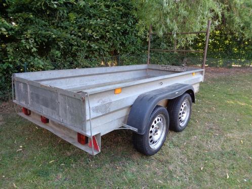 dubbel as aanhangwagen L3,05m x B1,37m 750kg nieuwe assen, Auto diversen, Aanhangers en Bagagewagens, Gebruikt, Ophalen