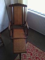 antiquité fauteuil  relax ancien bois et canage, Enlèvement