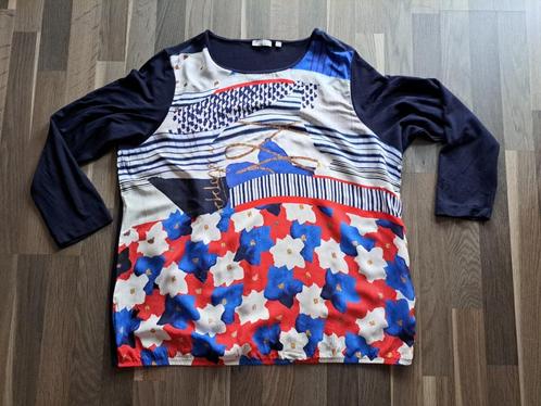 Rabe, mooie blouse, mt 50, (Nl 48), Kleding | Dames, Grote Maten, Zo goed als nieuw, Blouse of Tuniek, Blauw, Ophalen of Verzenden