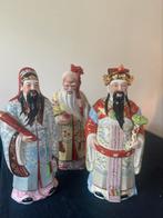 Chinese beelden Sanxing Gods hoogte 44 cm ophalen, Antiquités & Art, Antiquités | Porcelaine, Enlèvement ou Envoi